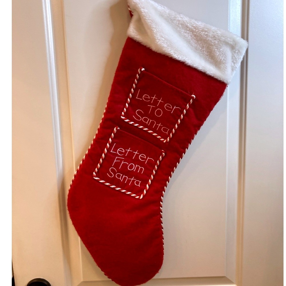 Letter To Santa Letter From Santa Large Felt Christmas Stocking